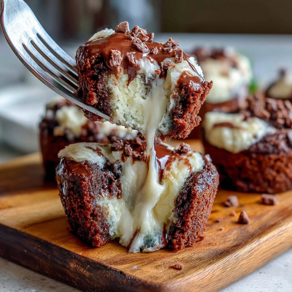 Chocolate Marble Brownie Bites