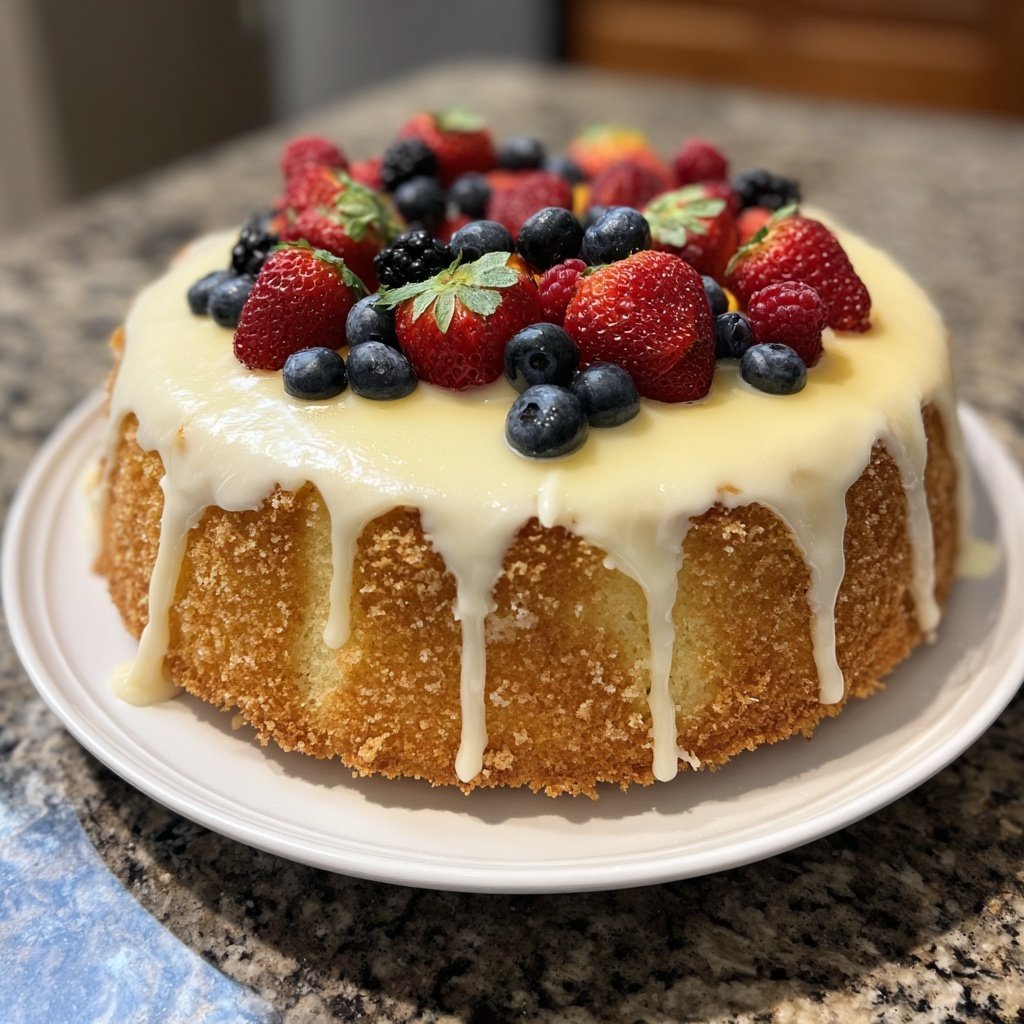 Dessert Vanilla Sponge Cake