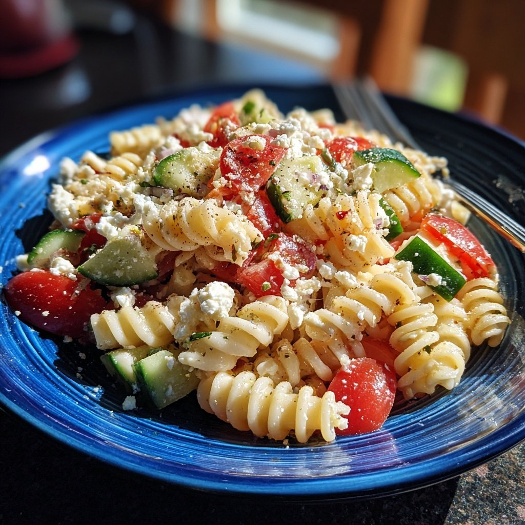 Zesty Greek Pasta Salad