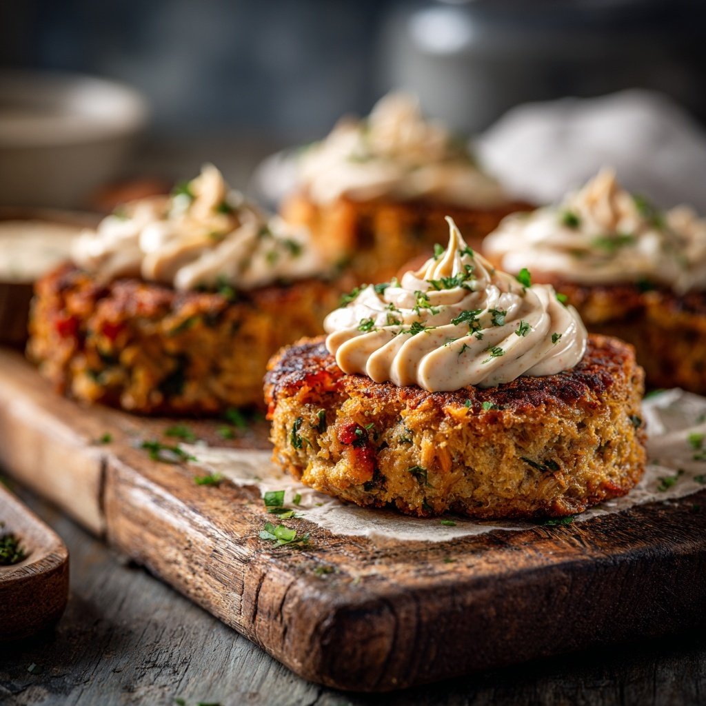 Salmon Cakes with Spicy Remoulade