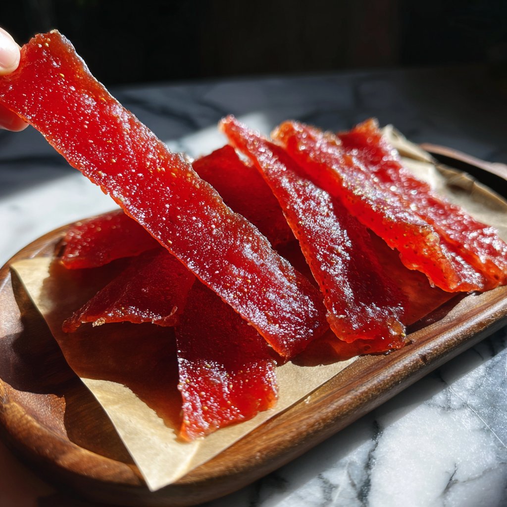 Homemade Strawberry Fruit Leather