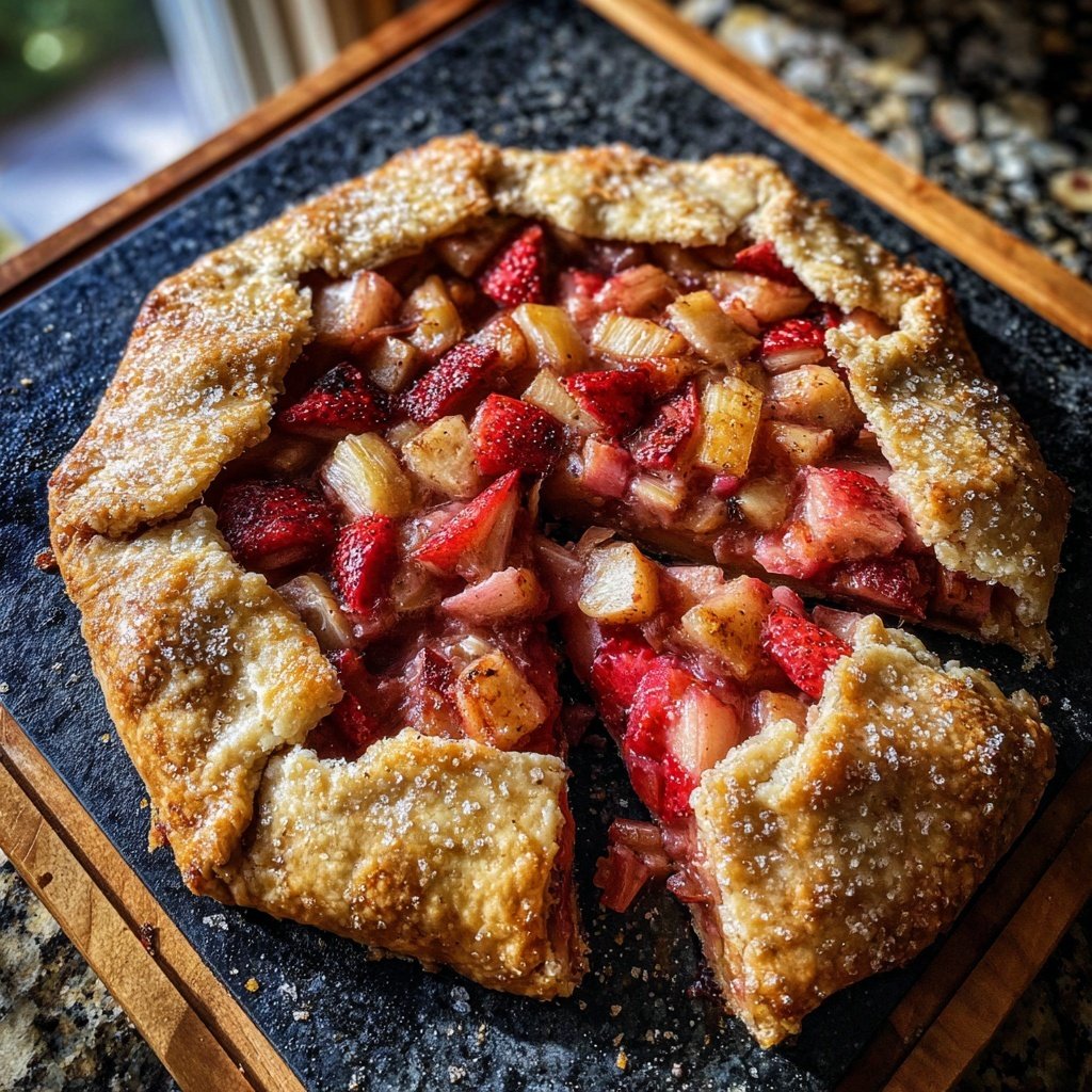 Strawberry Rhubarb Galette
