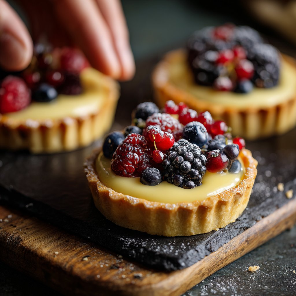 Mini Lemon Tarts with Berries
